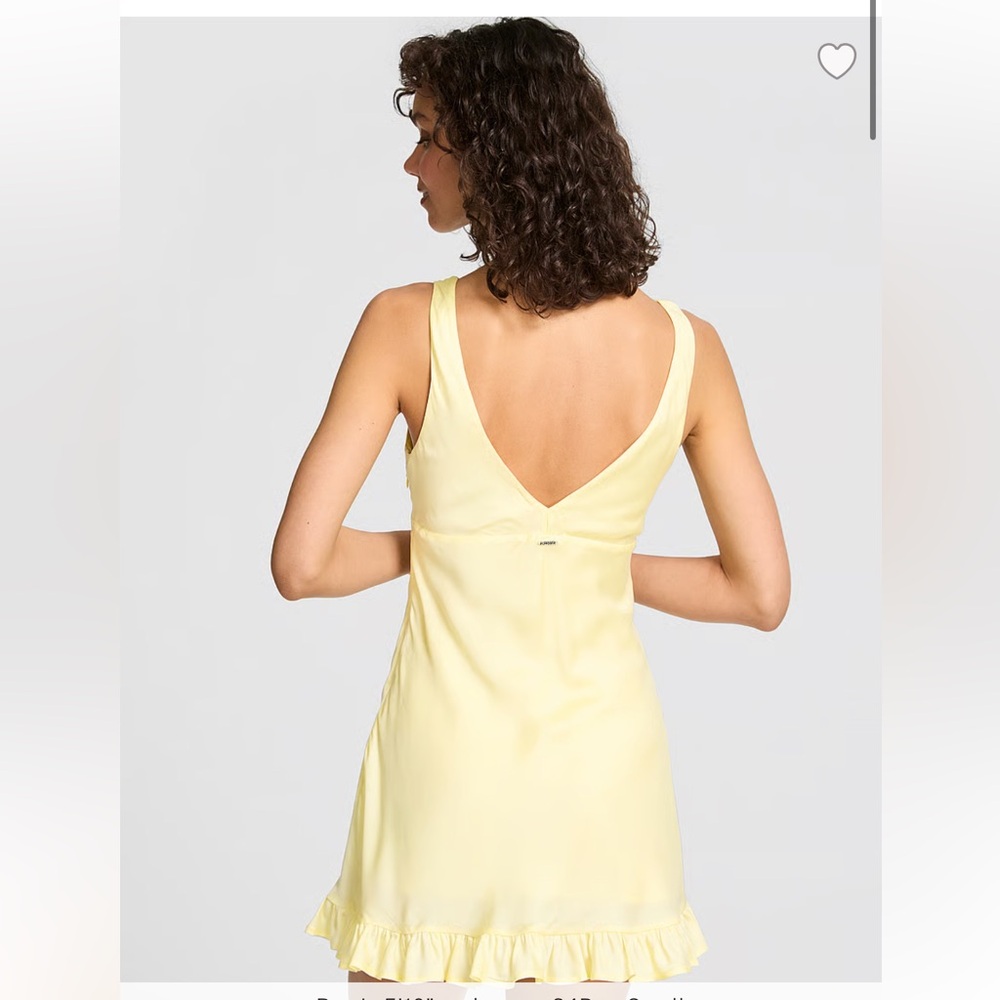 SUMMER FLING SATIN RUFFLE DRESS - Picture 2 of 3